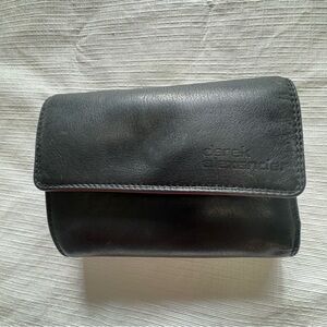 Sleek Black Leather Wallet by Derek Alexander